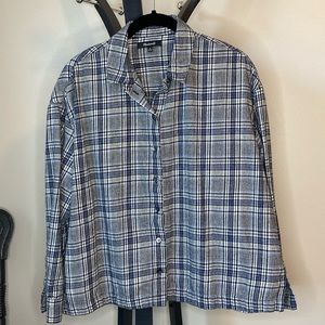 Madewell / Westland shirt in Dublin plaid cotton flannel size M